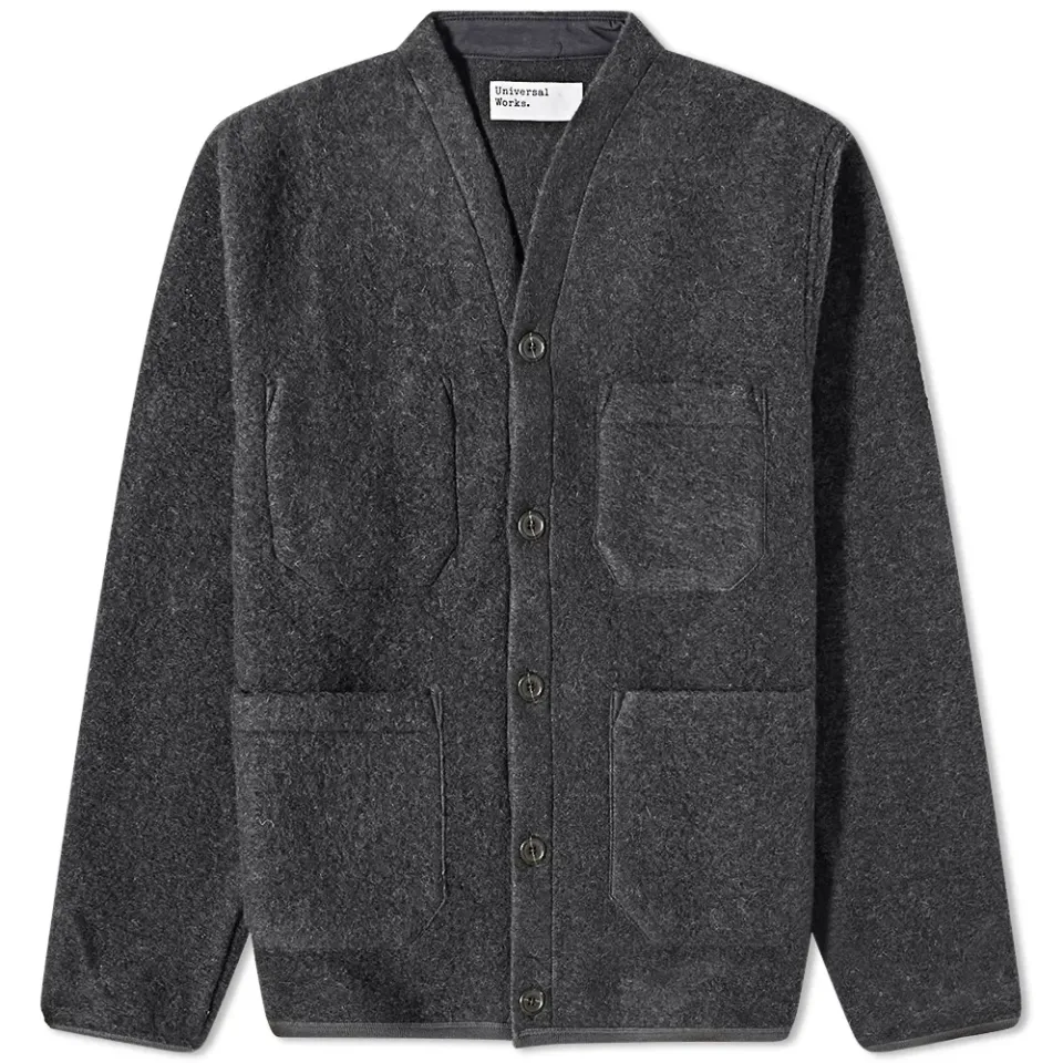 Wool Fleece Cardigan