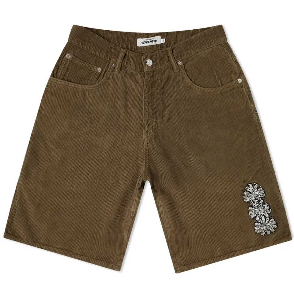 Three Spiral Corduroy Shorts