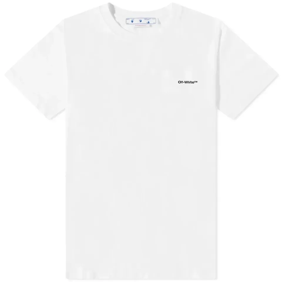 Wave Outline Diagonal Slim T-Shirt