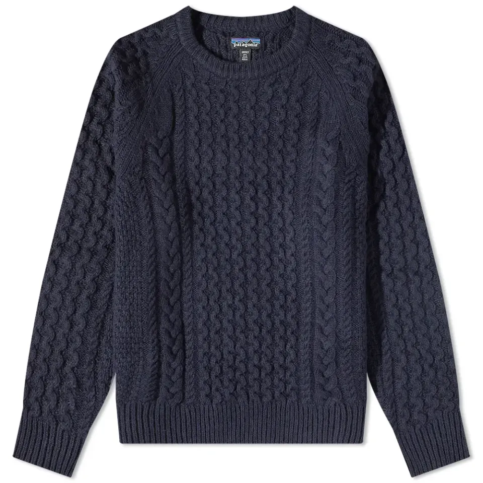 Recycled Wool Cable Crew Knit