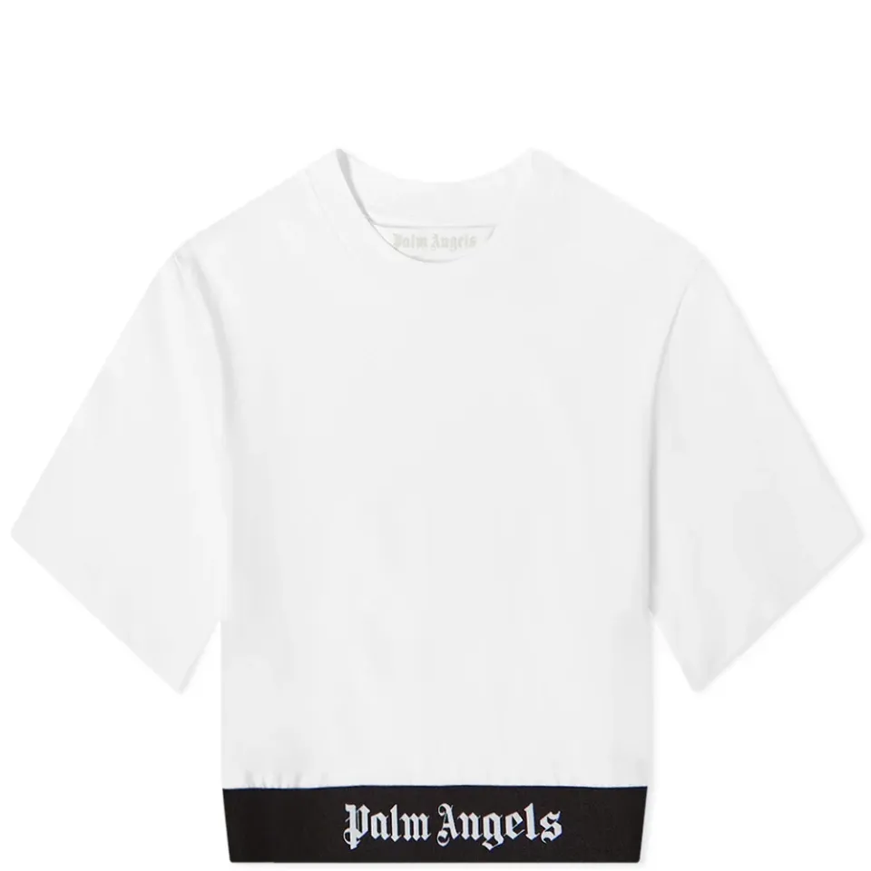 Logo Tape Cropped T-Shirt
