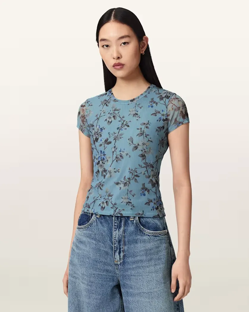 Ellie Slim Fit Mesh T-Shirt