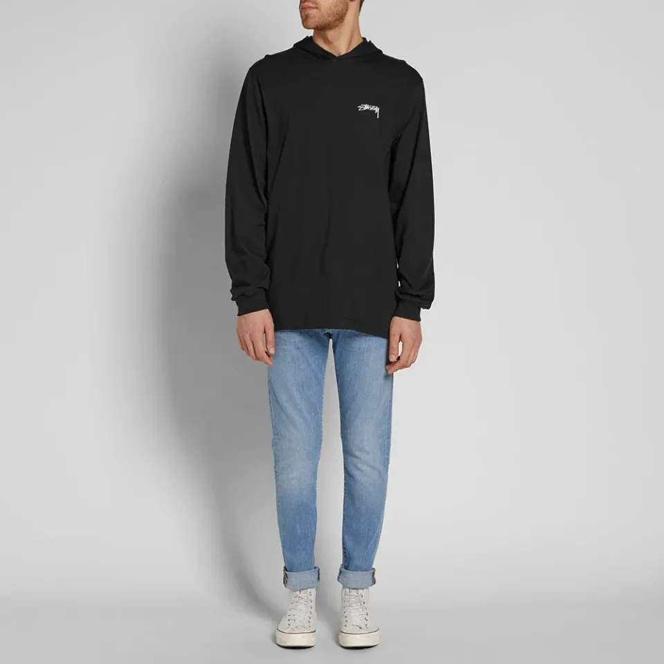Long Sleeve Hooded Design Tee