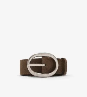 Suede Bloomsbury Belt​ in Military brown - Men, Leather