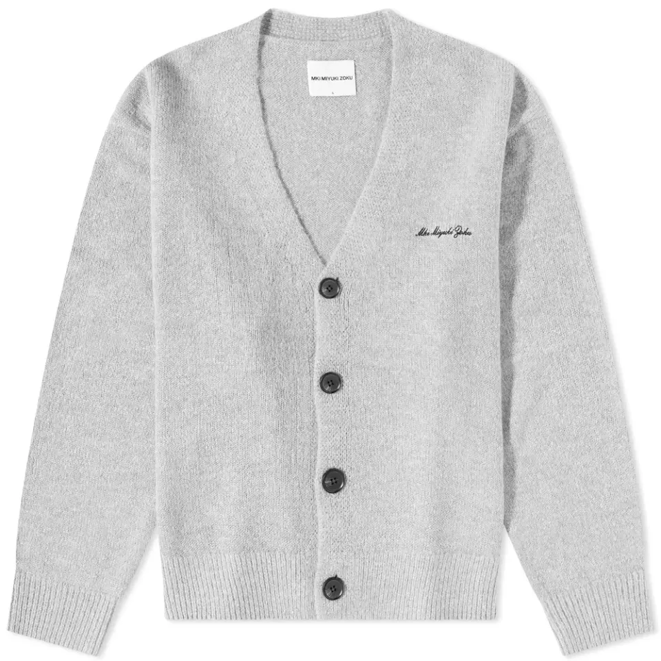 Mohair Blend Knit Cardigan