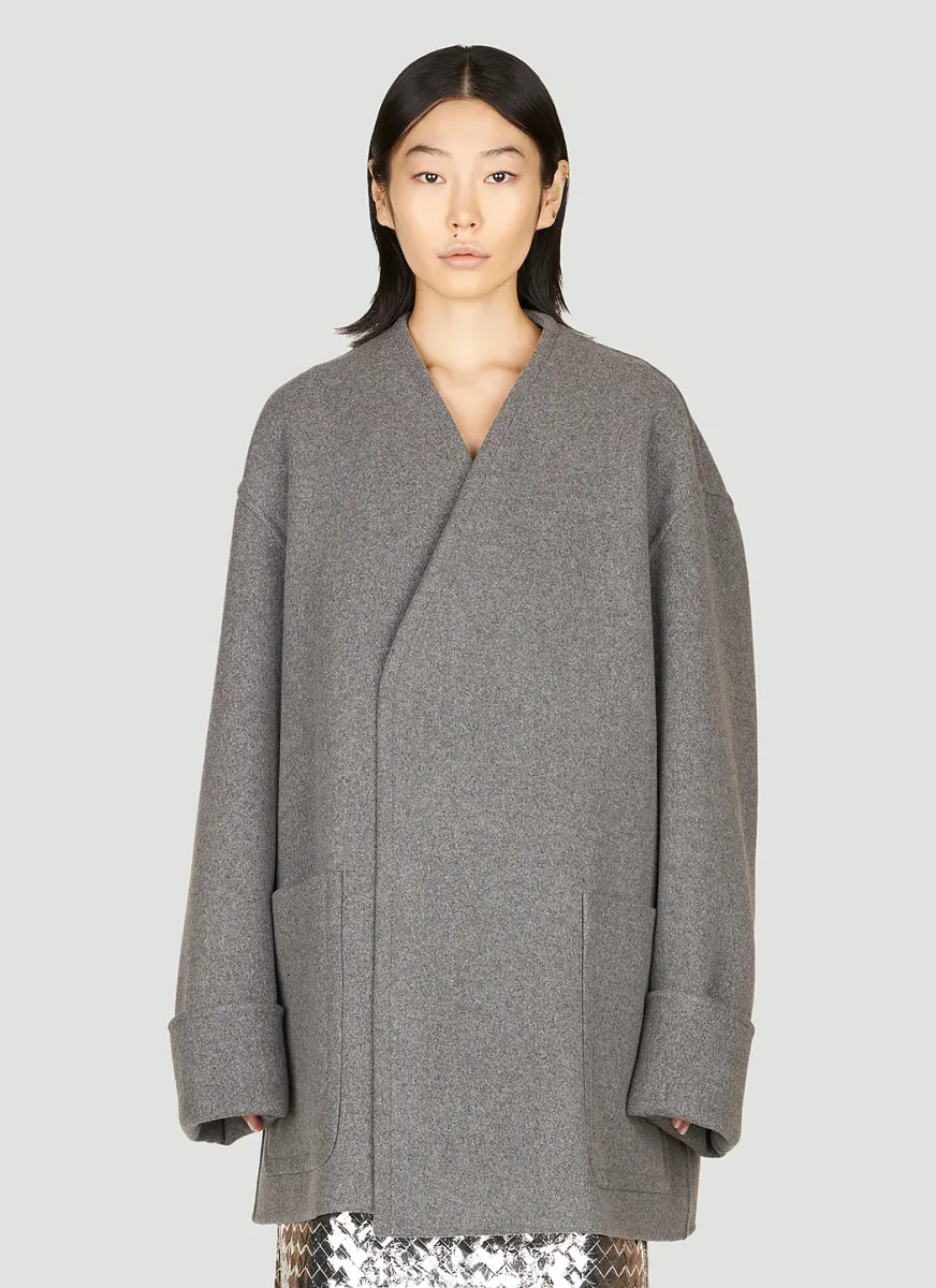 Boiled Melange Coat