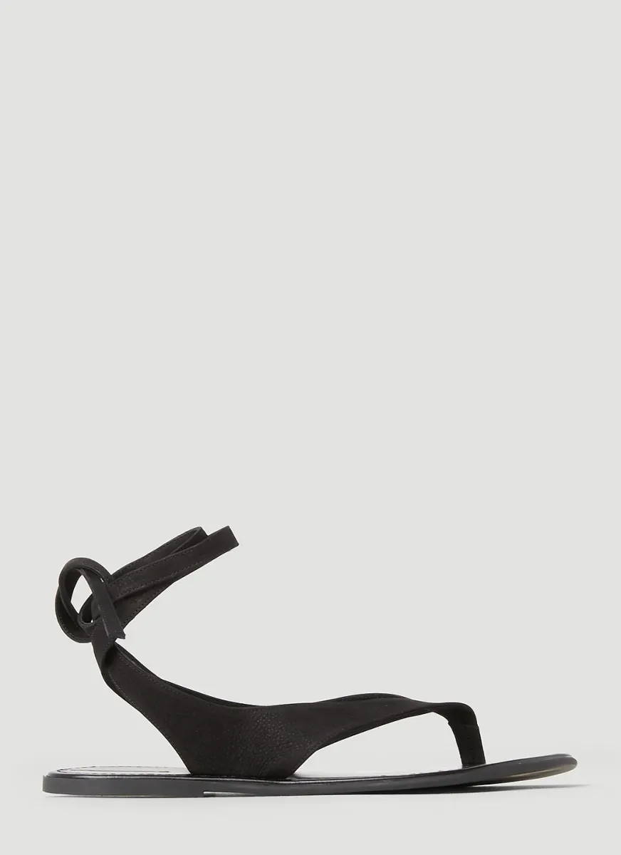 Leather Flat Sandals