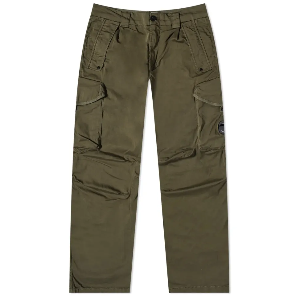 Lens Sateen Straight Leg Cargo Pant