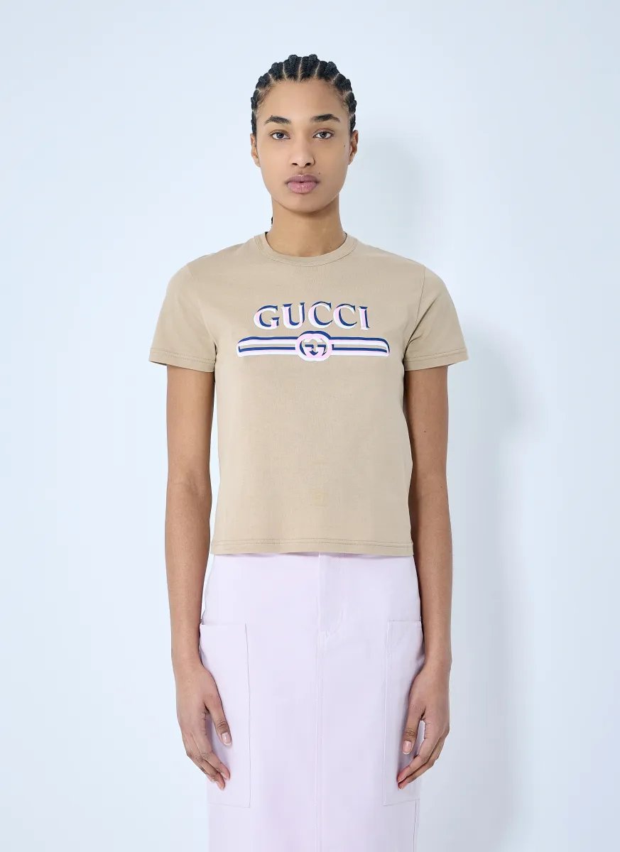 Printed Logo Motif T-Shirt
