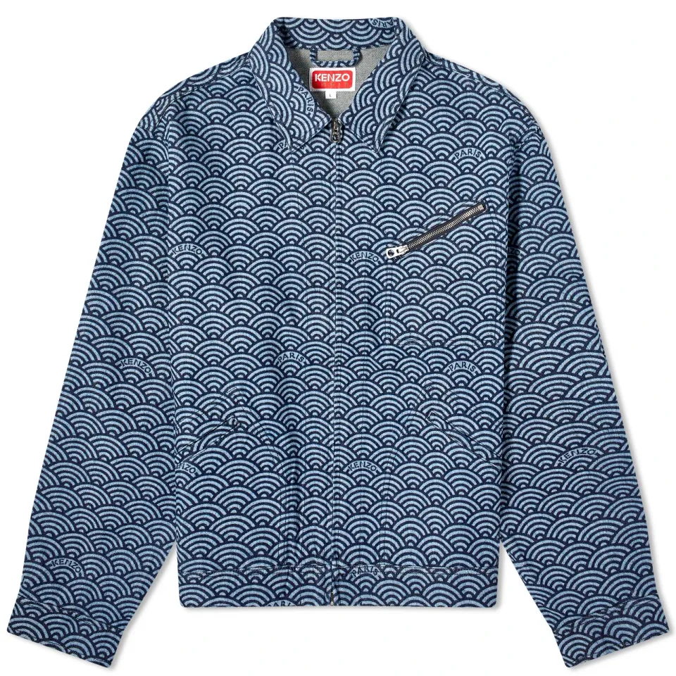Seigaiha Denim Jacket