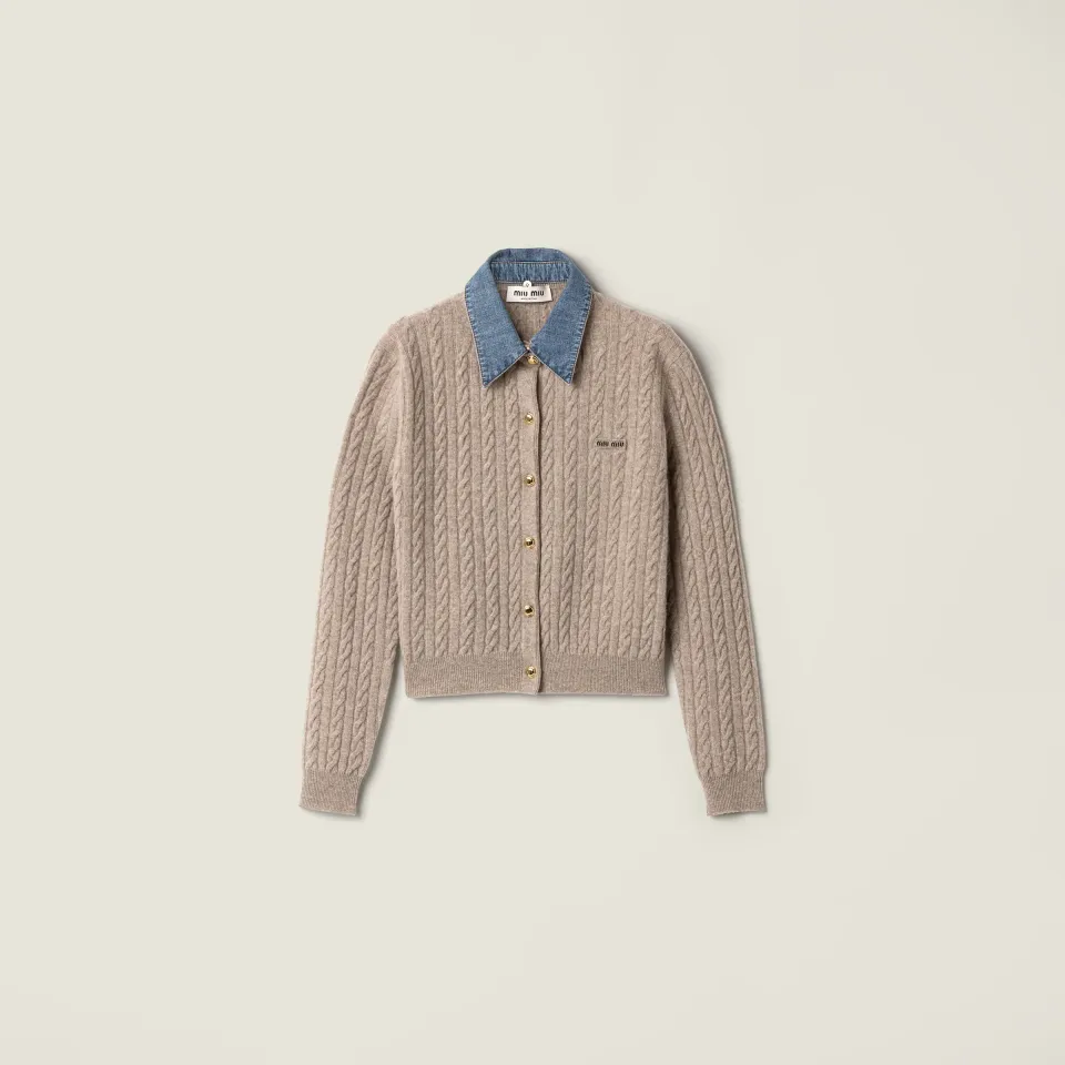 Wool and cashmere cardigan