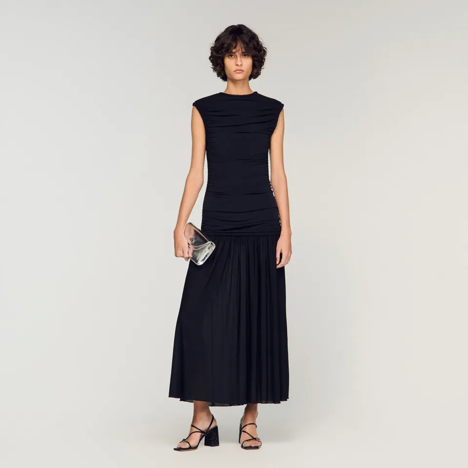 Draped maxi dress