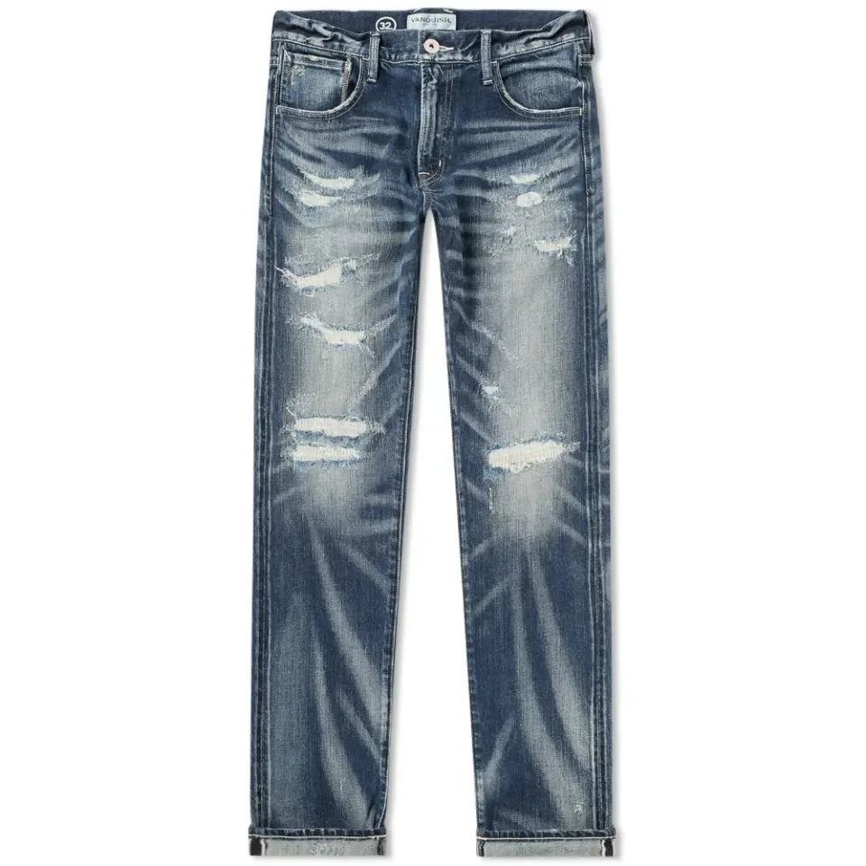 Damaged Repair Slim Tapered Jean