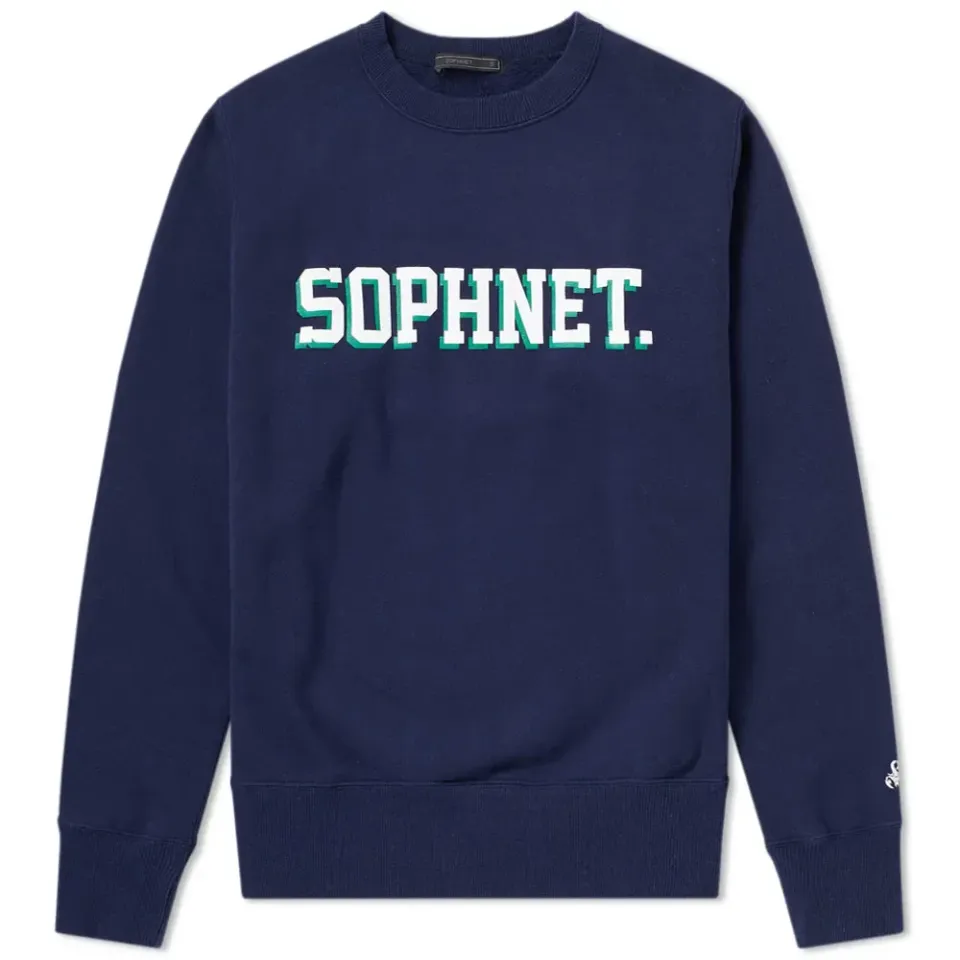 SOPHNET. Logo Crew Sweat