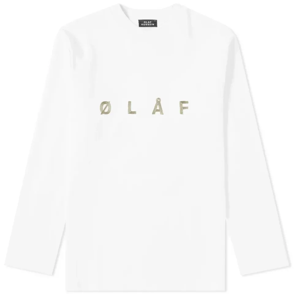 Long Sleeve ØLÅF Chain Stitch Tee