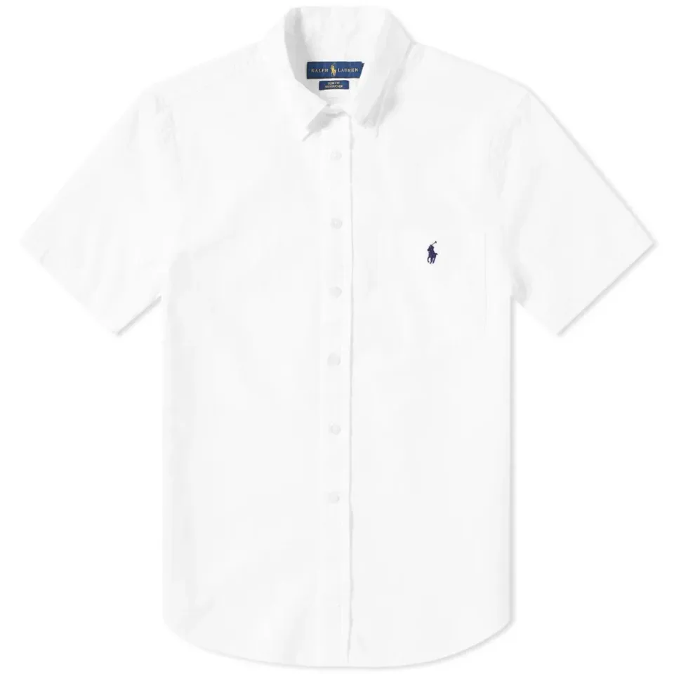 Short Sleeve Seersucker Shirt