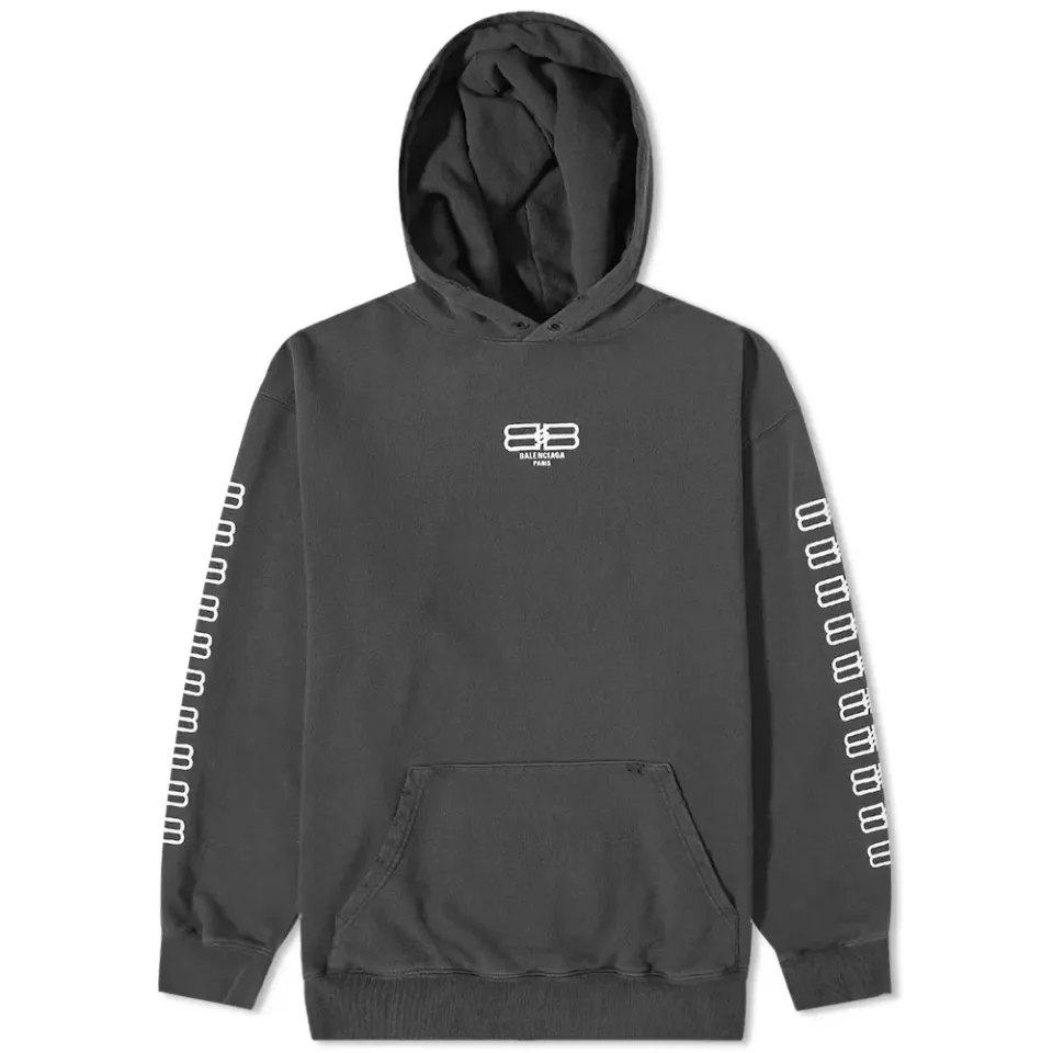 Embroidered Sleeve BB Logo Popover Hoody