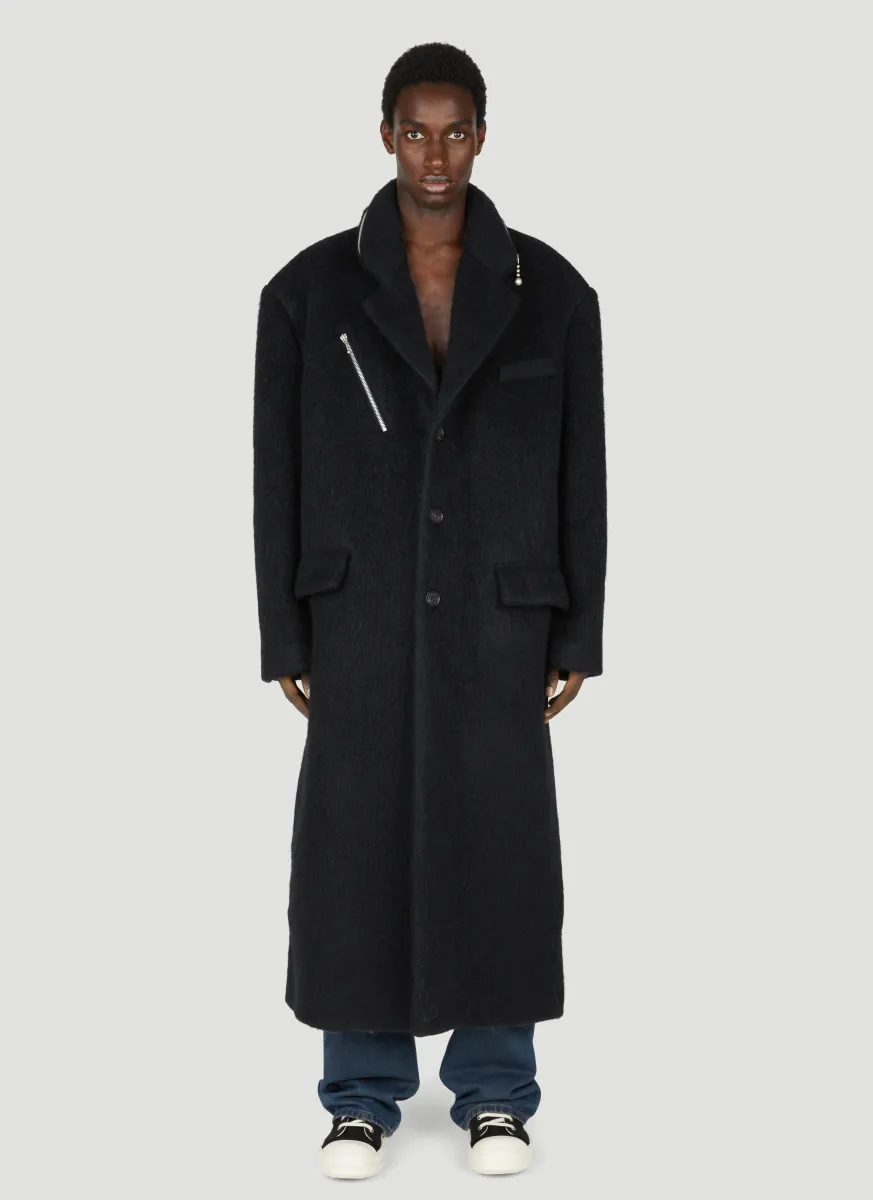 Brushed Wool Coat