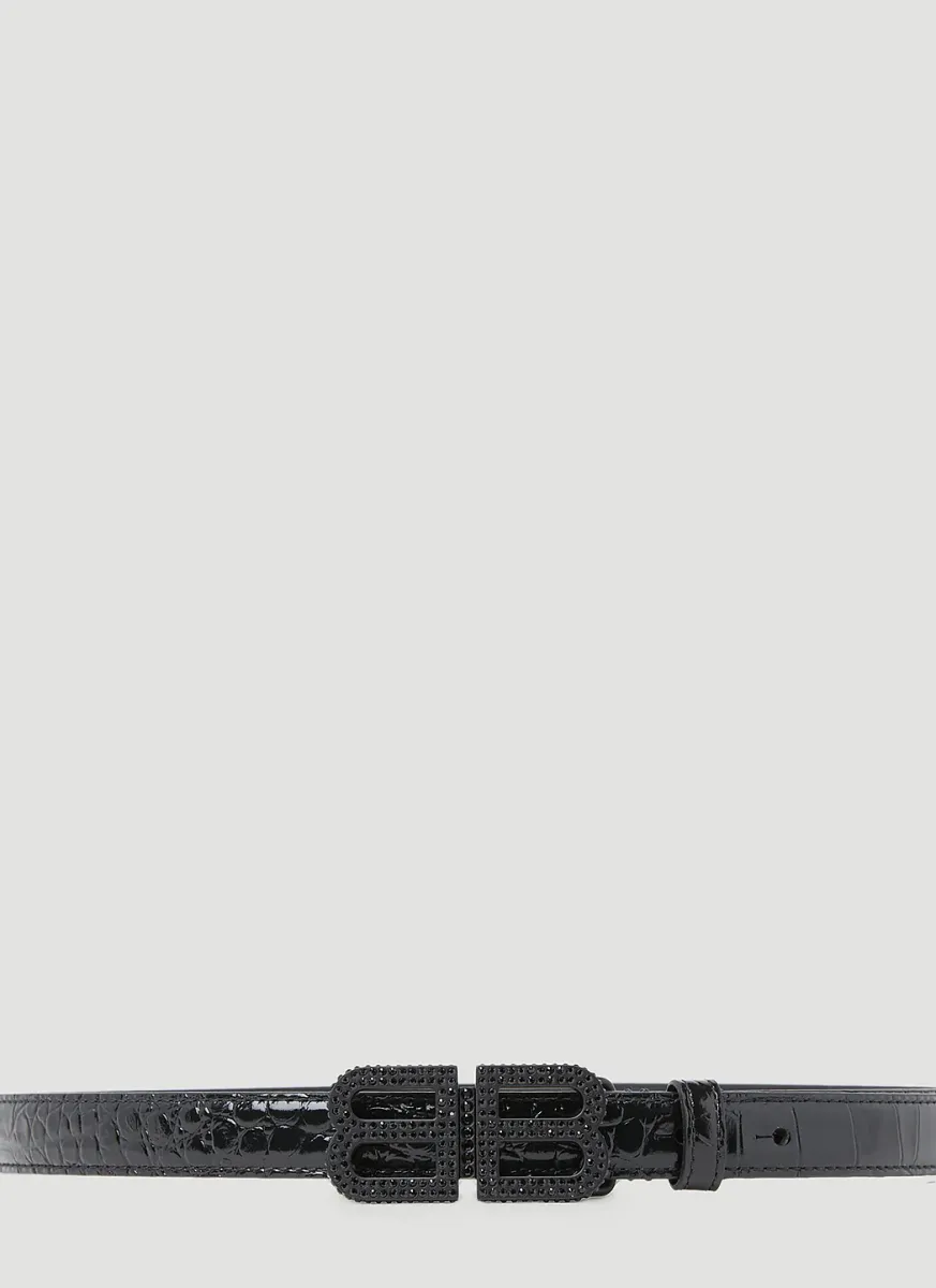 Hourglass Logo Buckle Belt