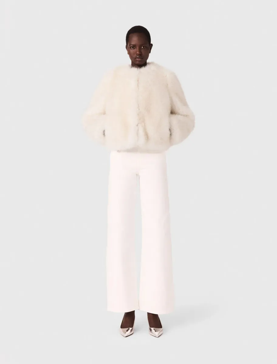 Short faux fur jacket