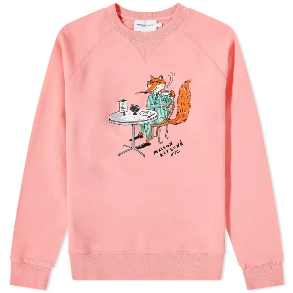 by Olympia Le-Tan Coffee Fox Crew Sweat