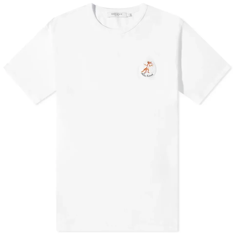 x Olympia Le Tan Flower Fox Patch T-Shirt