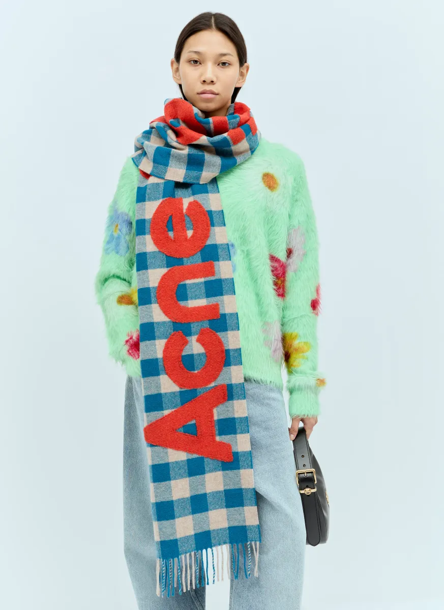 Check Logo Scarf