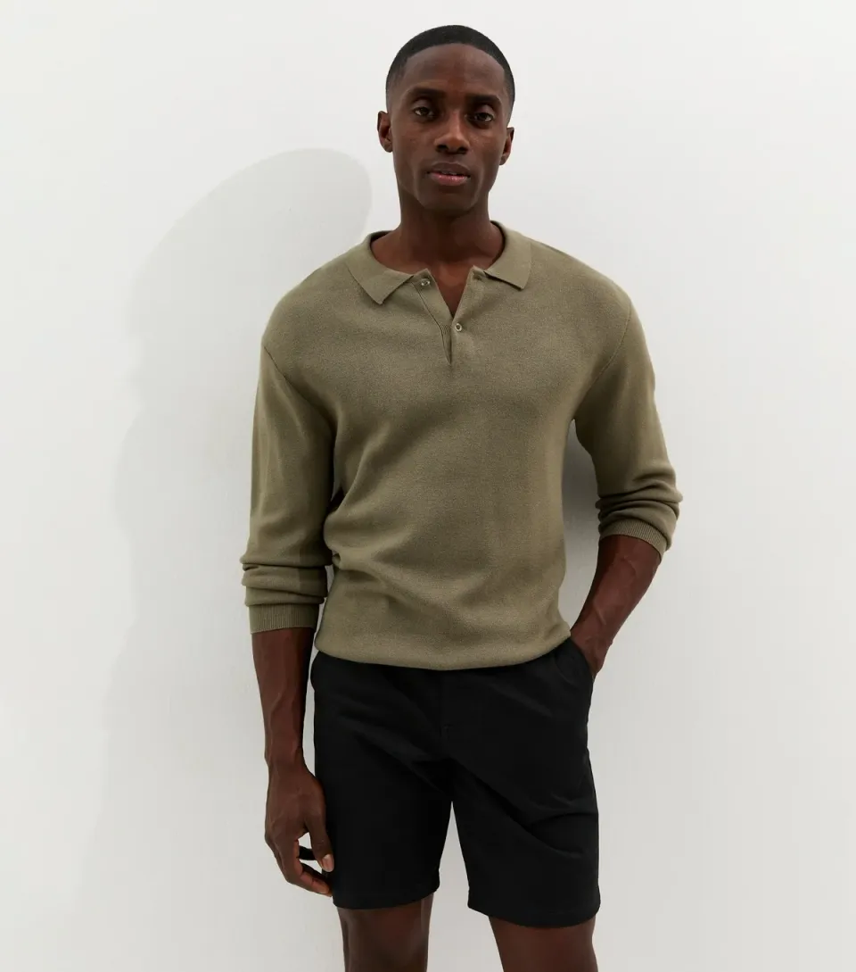 Men's Black Regular Chino Shorts
