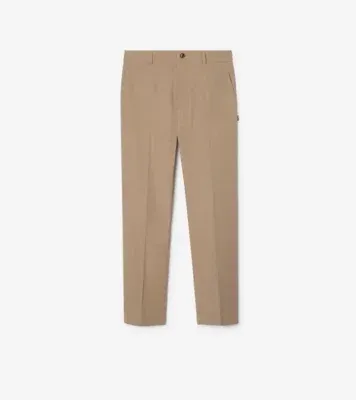 Cotton Twill Chinos in Saltmarsh beige