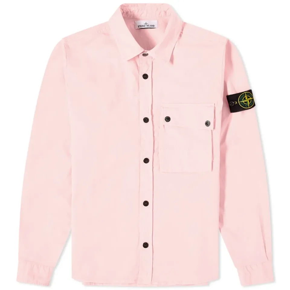 Supima Cotton Twill Stretch-TC Button Overshirt