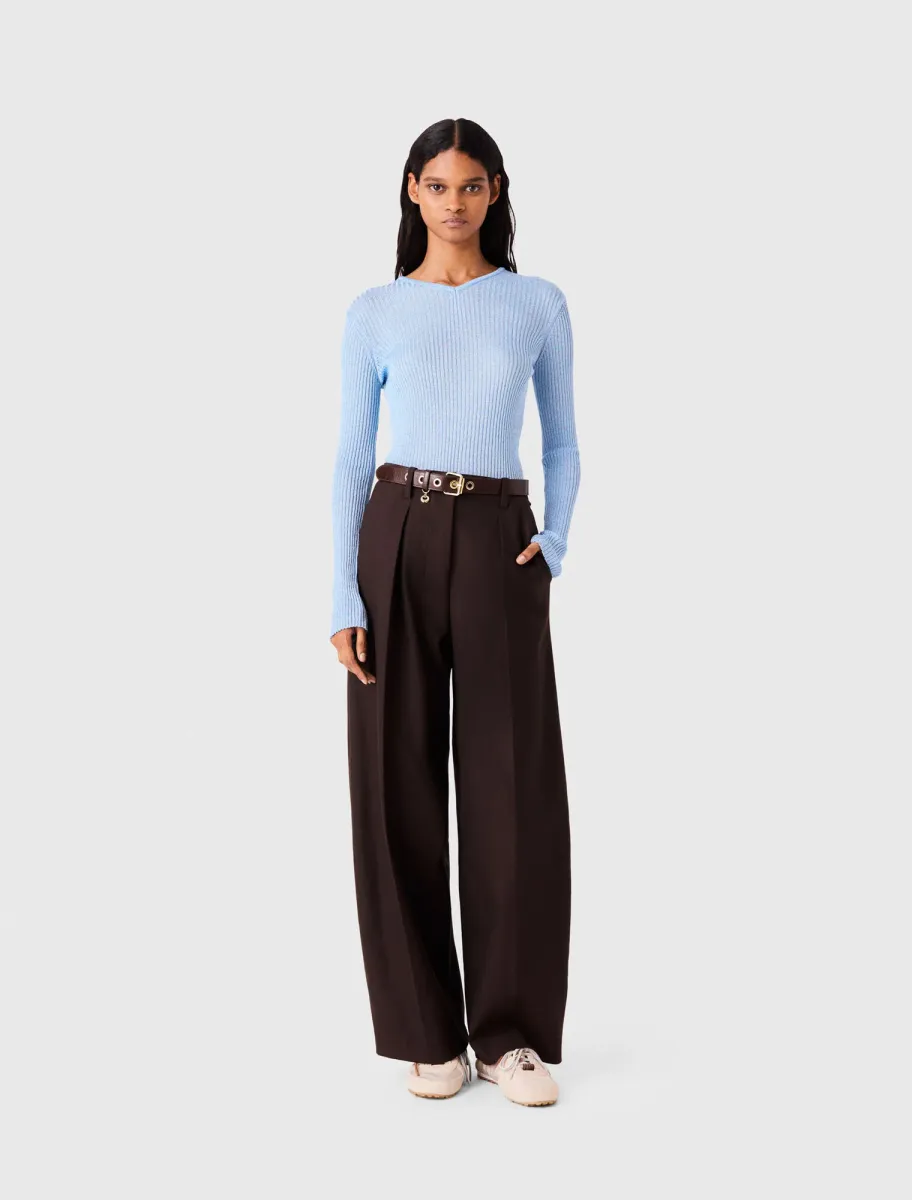 Lurex knit jumper