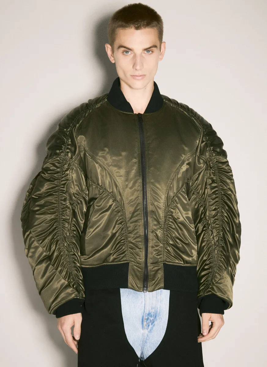 Satin Bomber Jacket