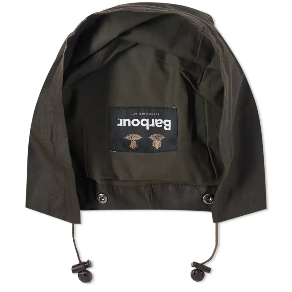 Waxed Cotton Plain Hood