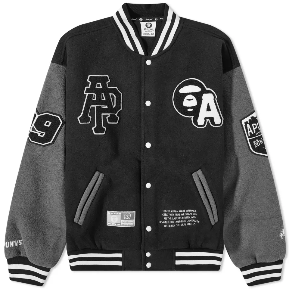 AAPE Embroidered Baseball Jacket