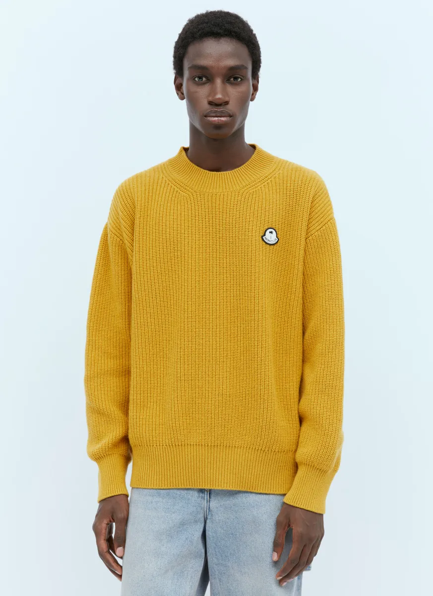 Logo Patch Wool Sweater