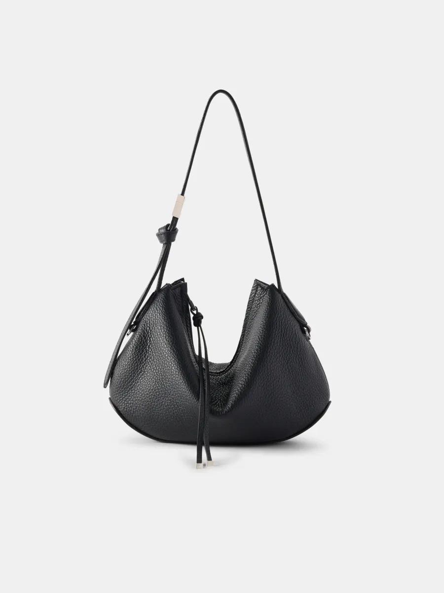 WOMEN - WOMEN'S BABY BISCOTTO SHOULDER BAG - Black