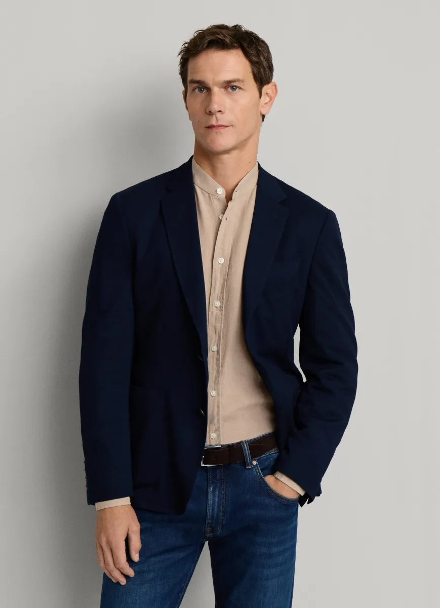 Ultra Lightweight Pique Knitted Blazer