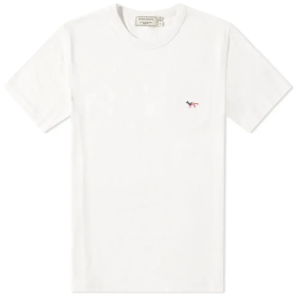 Maison Kitsuné Fox Patch America Tee