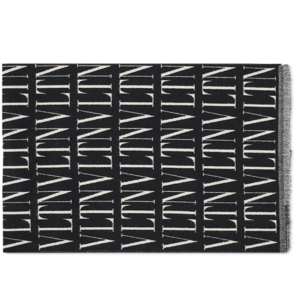 VLTN All Over Logo Scarf