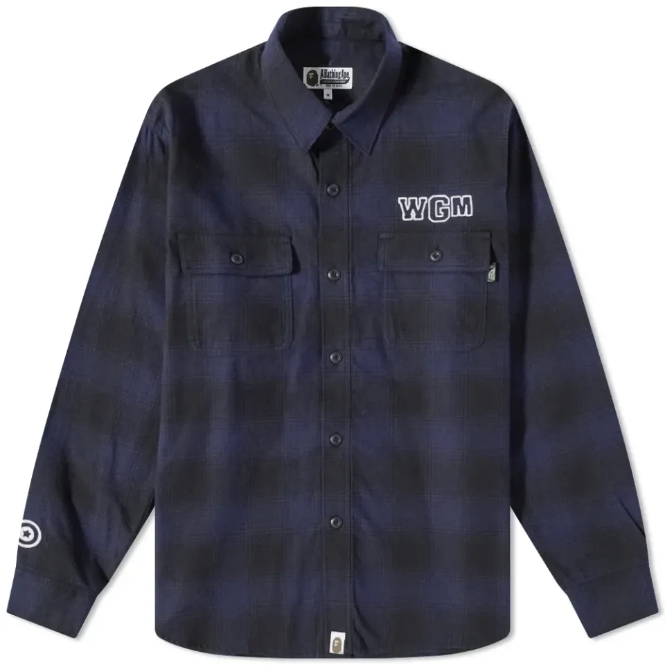 Check Shark Relaxed Fit Flannel Shirt