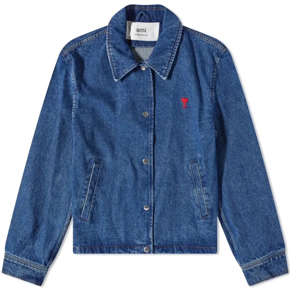 AMI Heart Denim Jacket