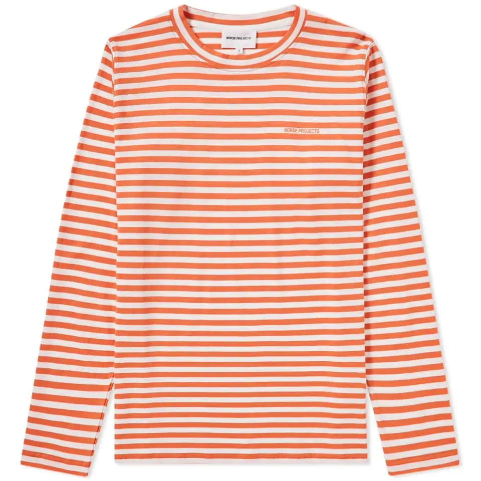 Long Sleeve James Logo Stripe Tee