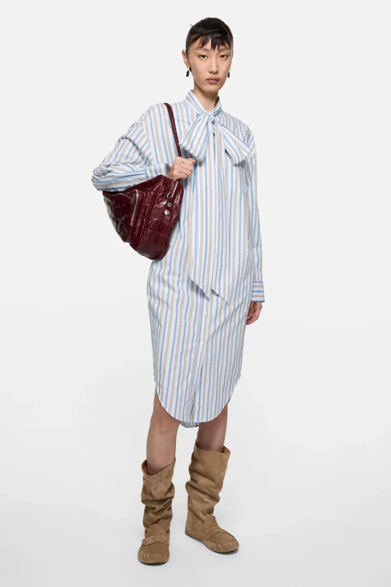 Striped shirt dress