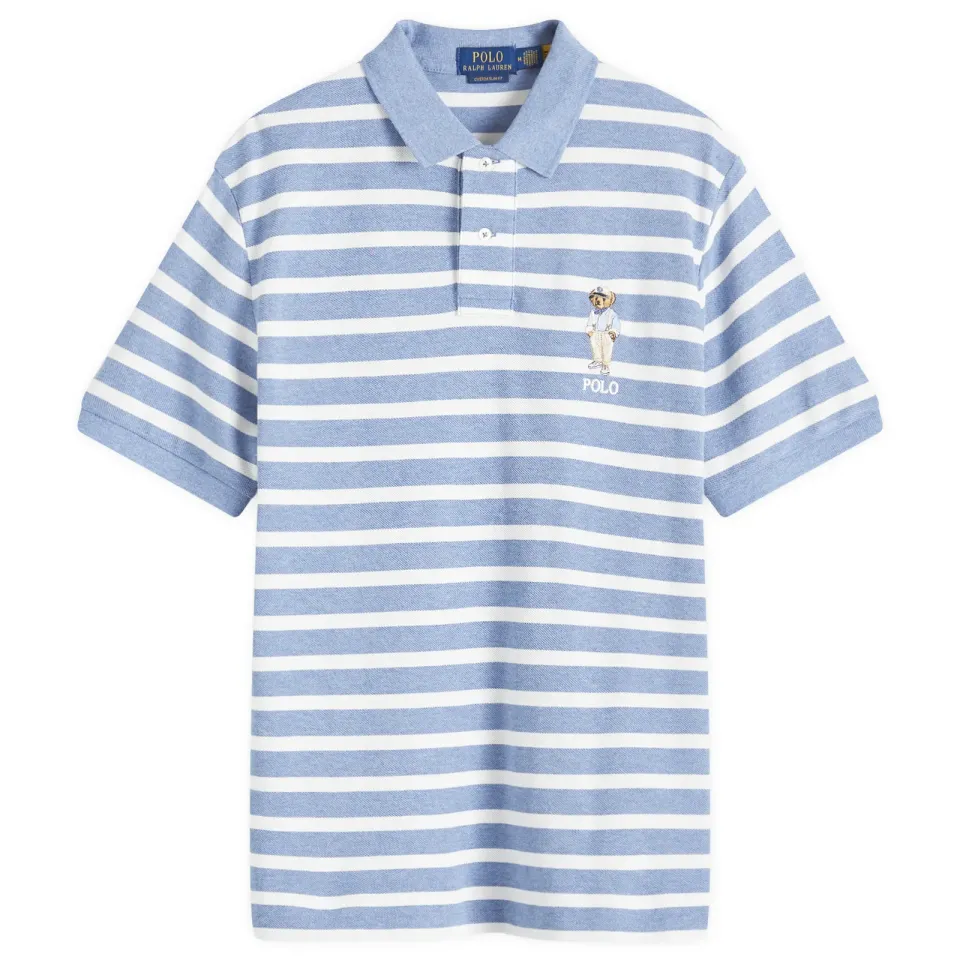 Bear Stripe Polo Shirt