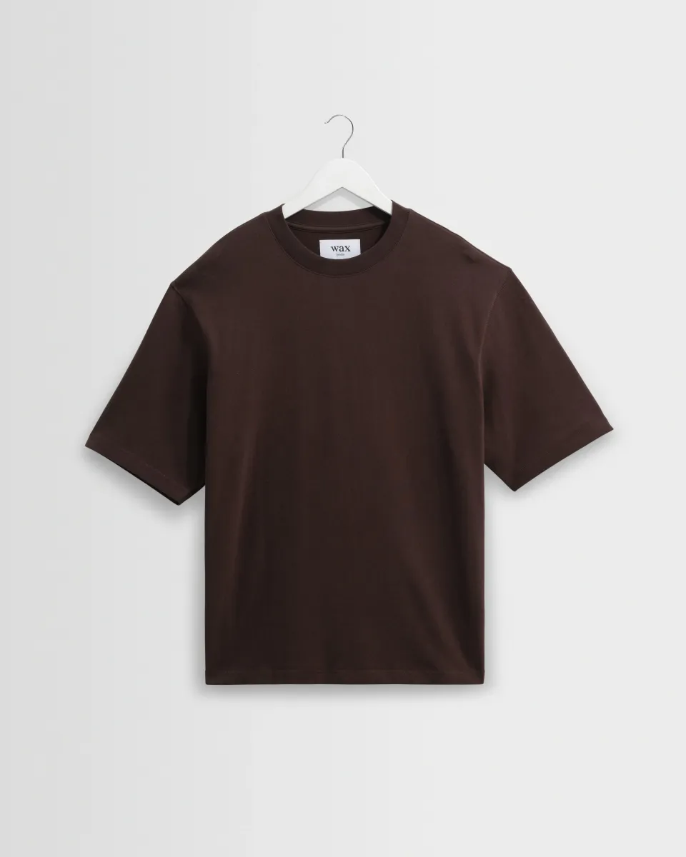 Milton - Dark Brown Organic Emorised Cotton t-Shirt