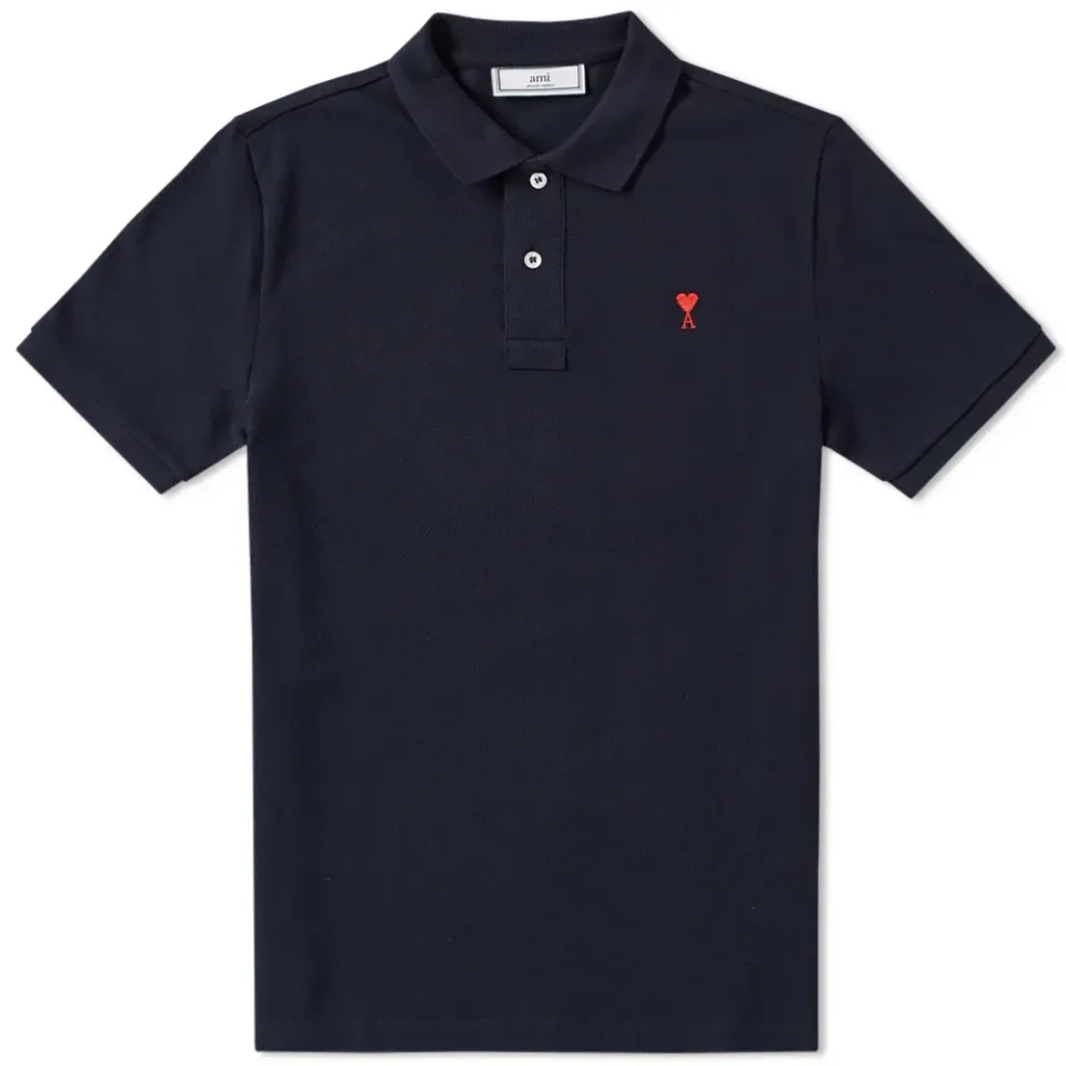 AMI Heart Logo Pique Polo
