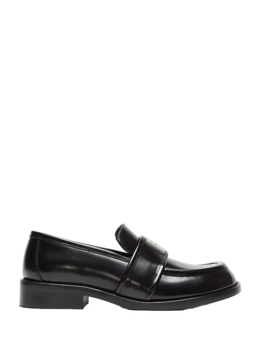 Unisex Leather Loafers Black