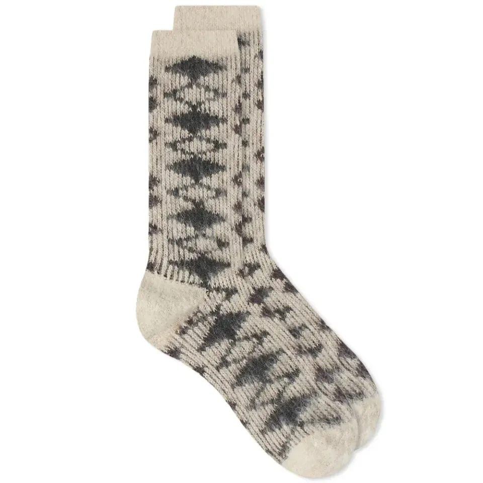 Napping Diamond Jacquard Crew Sock