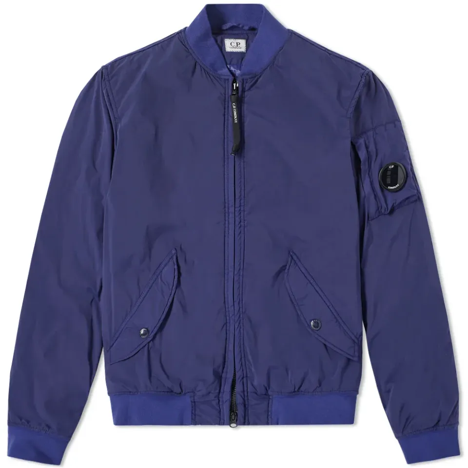 Garment Dyed Nycra Bomber Jacket