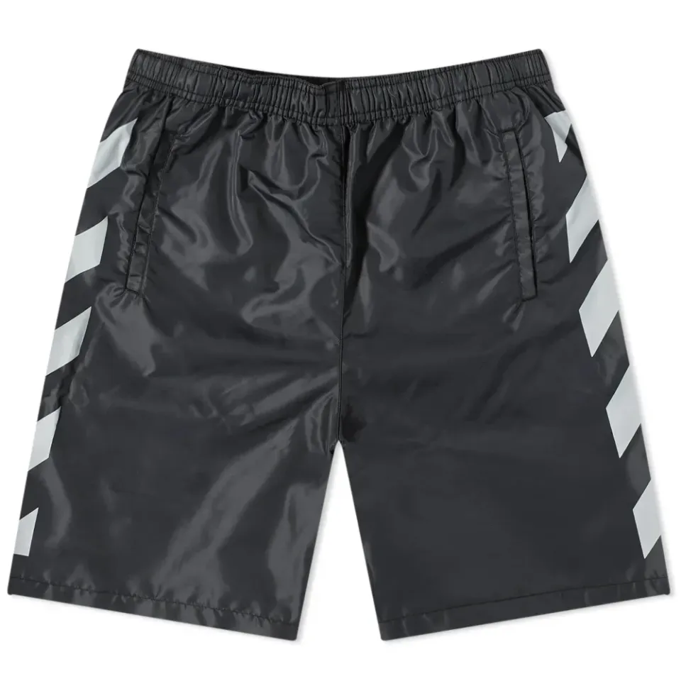 Diagonal Outline Surfer Swim Shorts